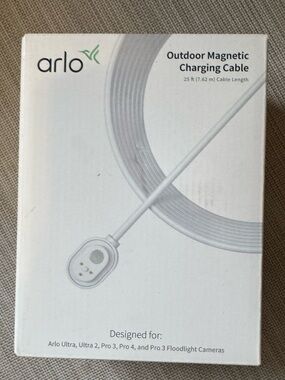 Arlo Outdoor Magnetic Charging Cable – 25 ft (Model VMA5600C)